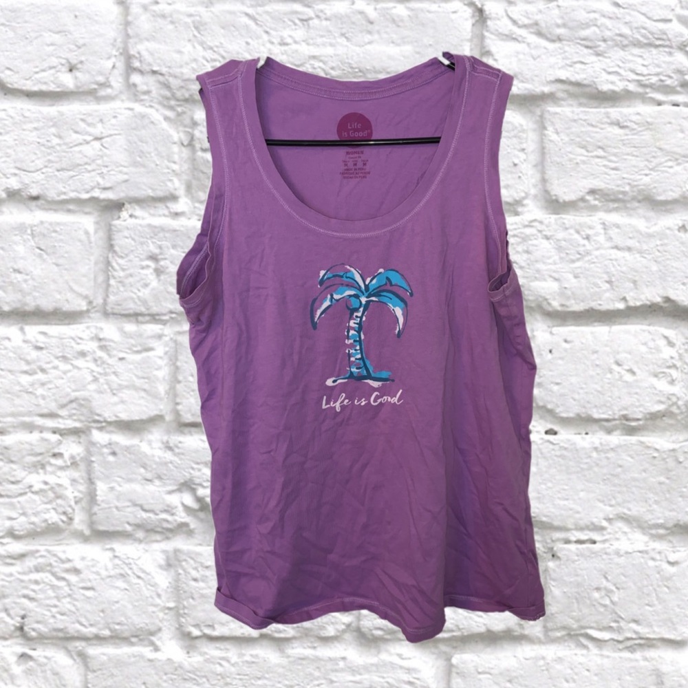Life Is Good Palm Tree Tank